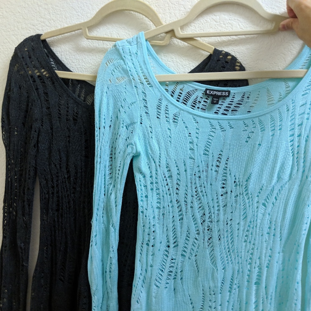 2 Express Knit Delicate Long Sleeves